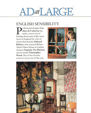 Architectural Digest article Nov 2000